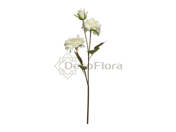 Камелия 3 цветка 65см белая